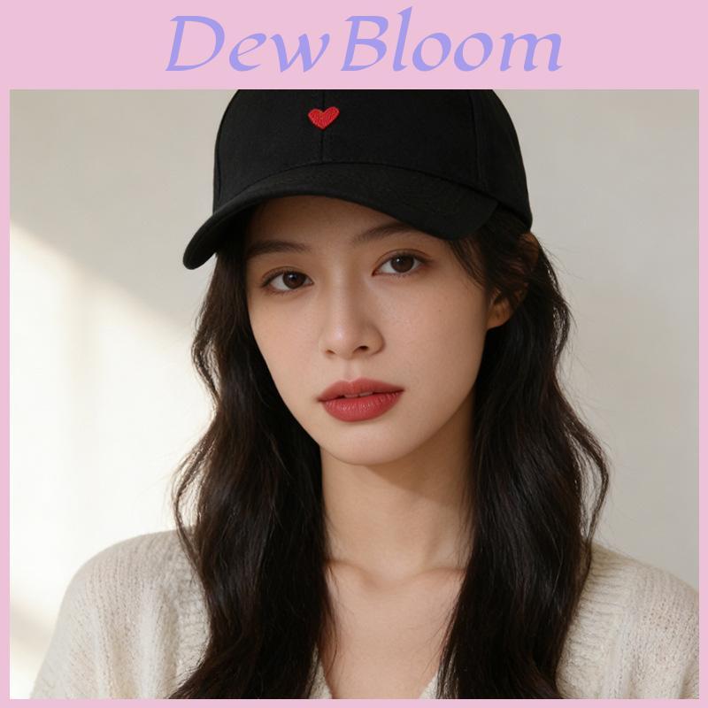 Heart Embroidered Baseball Cap With Sun Protection For Casual Summer Wear