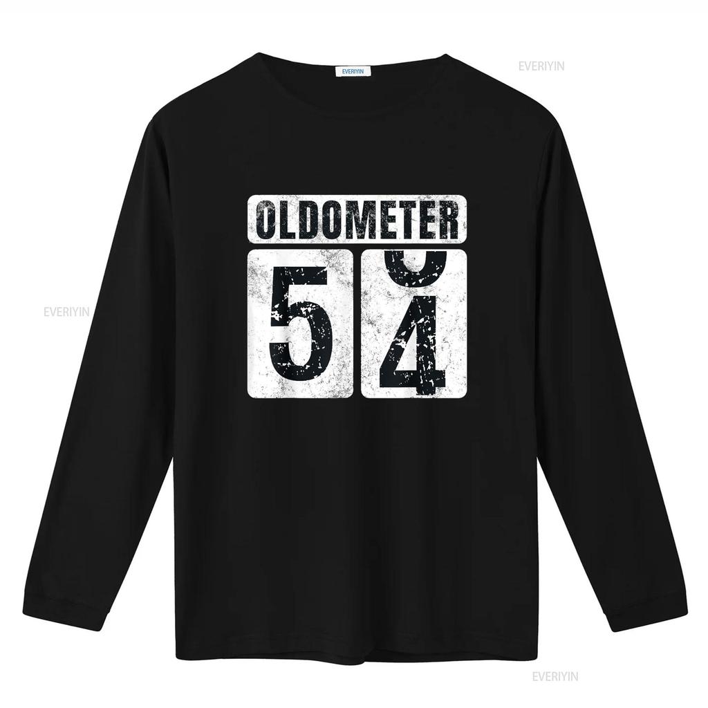 Oldometer 54 T Shirt Vintage Funny 54th Birthday Idea vintage Washed graphic homme designer clothes Casual Stretched Breathable