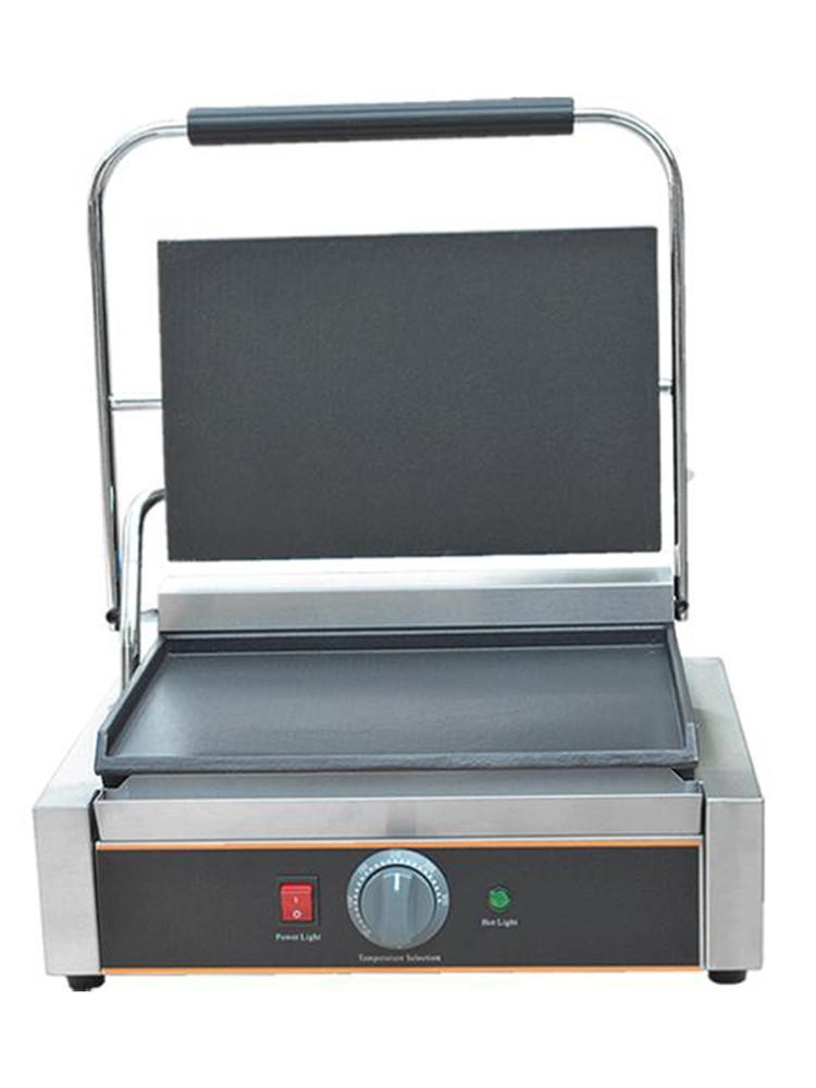 

220V Commercial Electric Contact Grill(Full Flat) Fried Meat Steak Machine Commercial Sandwich Machine Single Plate Cooker AU