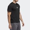 Adidas T Shirts Men's Black Crew Neck Moderate Straight Fit ED8320