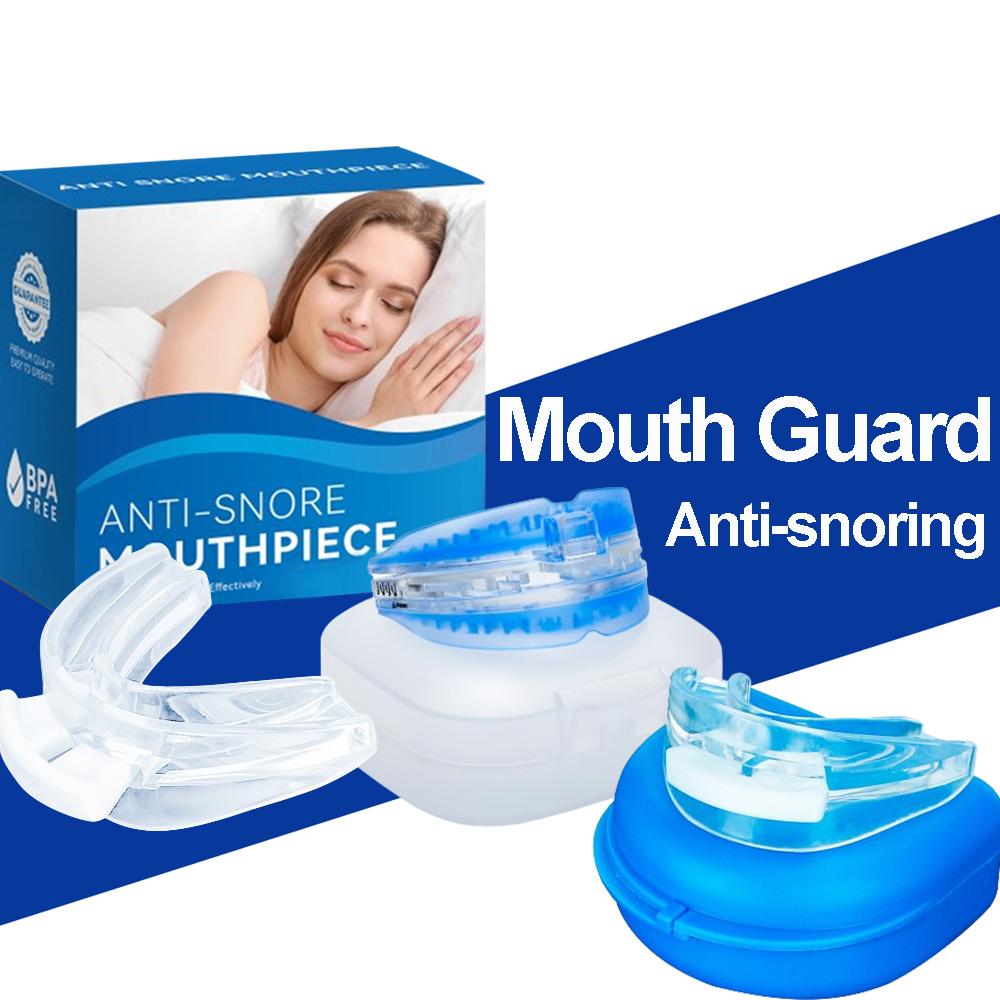 Stop Snoring Bruxism Silicone Mouth Guard Improve Sleeping Teeth Bruxism Sleep Aid Anti-Snore and Apnea Device To Stop Snoring