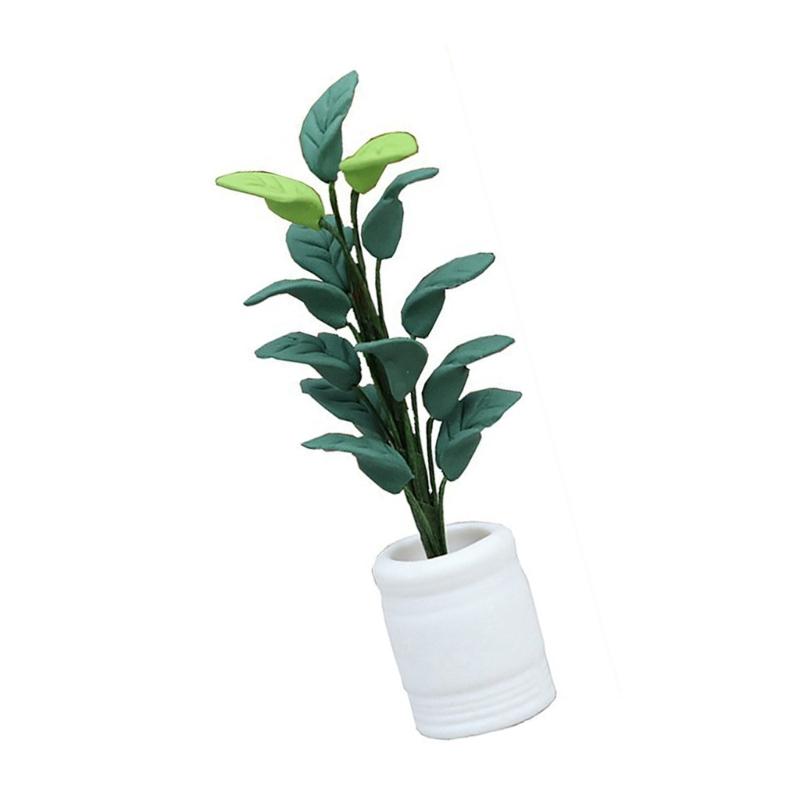 Garden Artifical Leaf Miniature Plant Model Accessories Role Play Leaf Green Plant Doll House Props