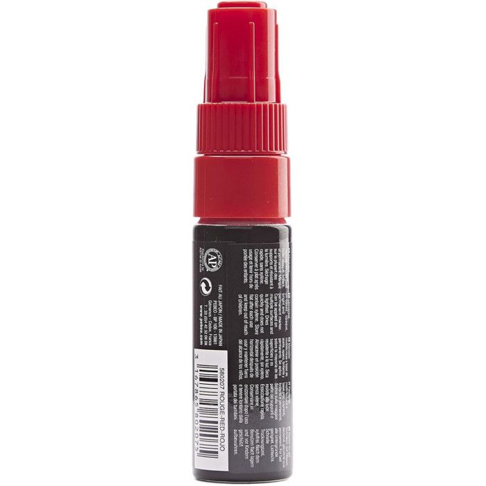 Marker - Indelible - Permanent - Red - Chisel Tip - 8mm - Pébéo
