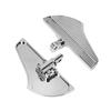 1 Pair Motorcycle Rear Passenger Defiance Floorboards Male Mount Foot Pegs Aluminum Pedal For Harley Touring Electra Glide Dyna