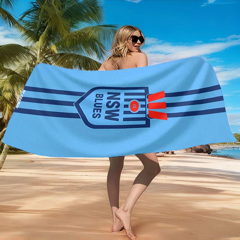 Nk Osijek Crest Design Beach Towel, Quick-drying, Easy to Care for, Suitable for Both Fitness and Beach Vacations,Sports Essential