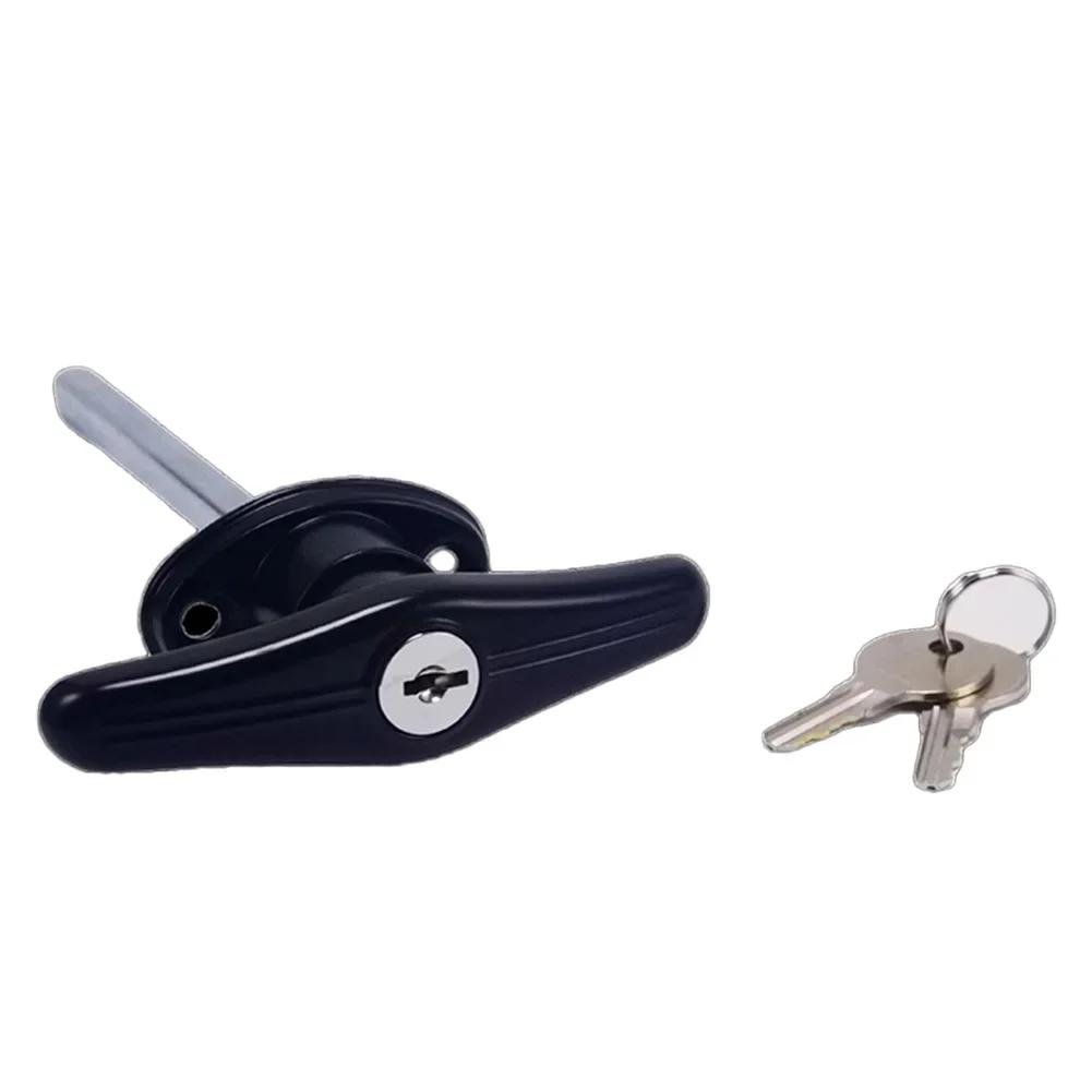Keyed Lock Garage Door Lock Black Accessory Campervan Accessory Caravan Compatibility Smooth Finish For Caravan