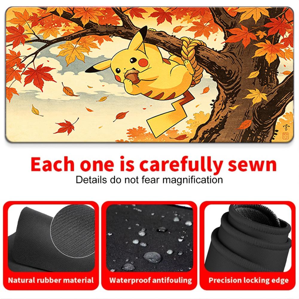 Pokemon Ash Pikachu Cracked Pokeball Gaming Mouse Pad NonSlip Desk Mat 30x80x0.2cm