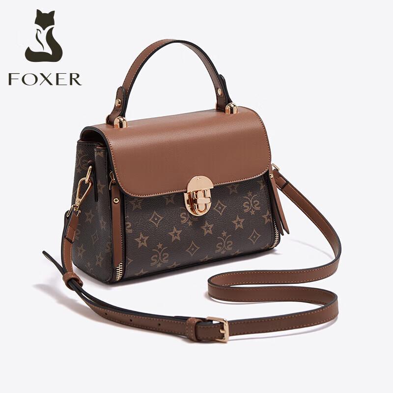FOXER Große Retro-Schultertasche für Damen