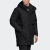 Adidas Outdoor Waterproof Warm Mid-Length Hooded Cotton Jacket Men Jacket Black FT2432