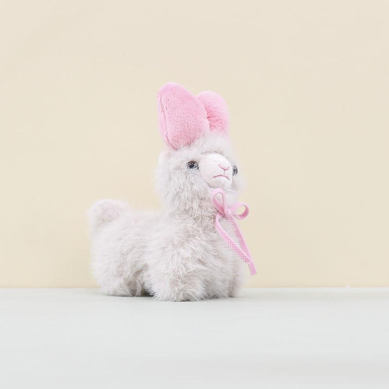 Pendant Alpaca Bow Plush Toy Claw Machine Doll Bag Hanging Children Decoration