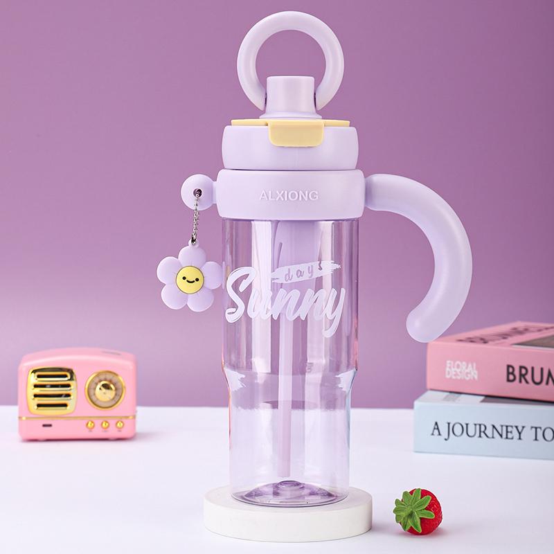 2-Way Drinking Ring Handle Ice Tumbler Leakproof Insulated Cup For Home Outdoor Travel