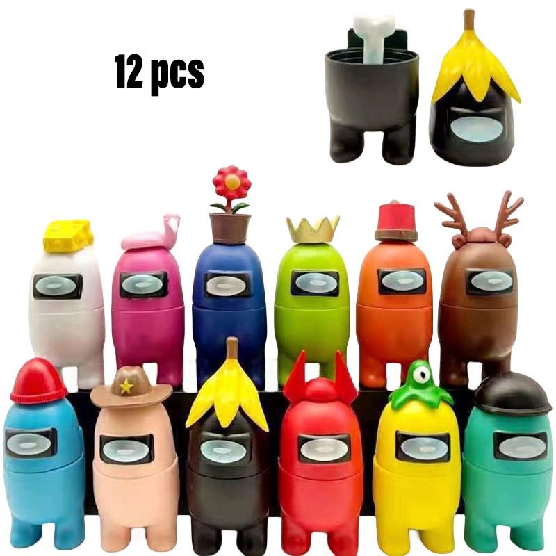 Among Us Game 12 Characters Toy Figures Wholesale Cartoon Style