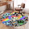Dandy's World Pattern Round Rug, Indoor/Outdoor Mat, for Picnic, Gameroom, Bedroom, Office, Living Room, Home Decor Carpet, Birthday Gift