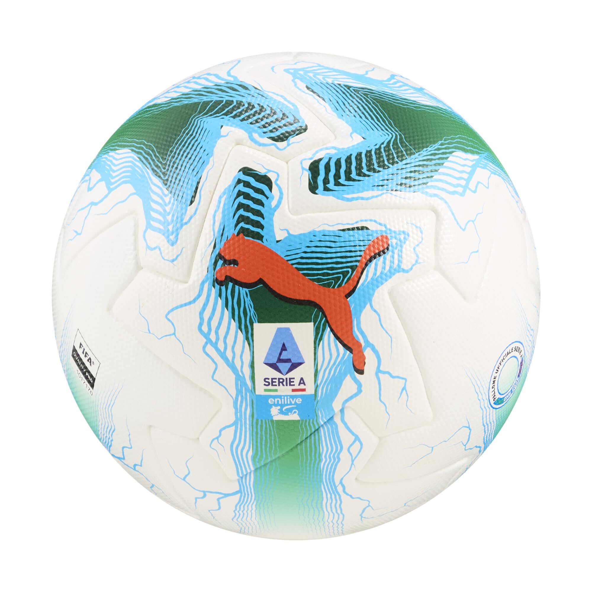 PUMA Orbita Serie A Soccer FIFA Quality Size Ball, Unisex, Pro, White-Multicolor, 5, 084637_01