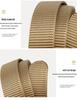Men's Nylon Outdoor Sports Belt with Bronze and Automatic Alloy Buckles