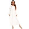 Dames Comfortabele Elegante Jurk met Lange Mouwen Casual Ademend Halloweenfeest Homewear