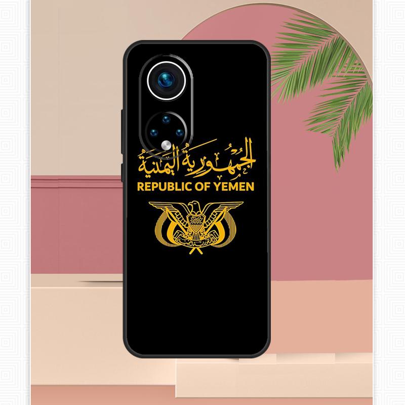 Yemen Coat of Arms Flag Case For Honor Magic 5 6 7 8 Pro Honor 400 Lite 200 X9c X9b X9a X8b X8a X8c 50 70 90 Cover