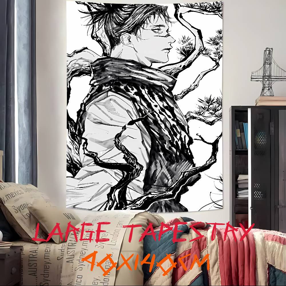 Popular Anime Cool Choso Tapestry Decoration Bedroom Dormitory Background Cloth Holiday Home Party Living Room Club Tapestry
