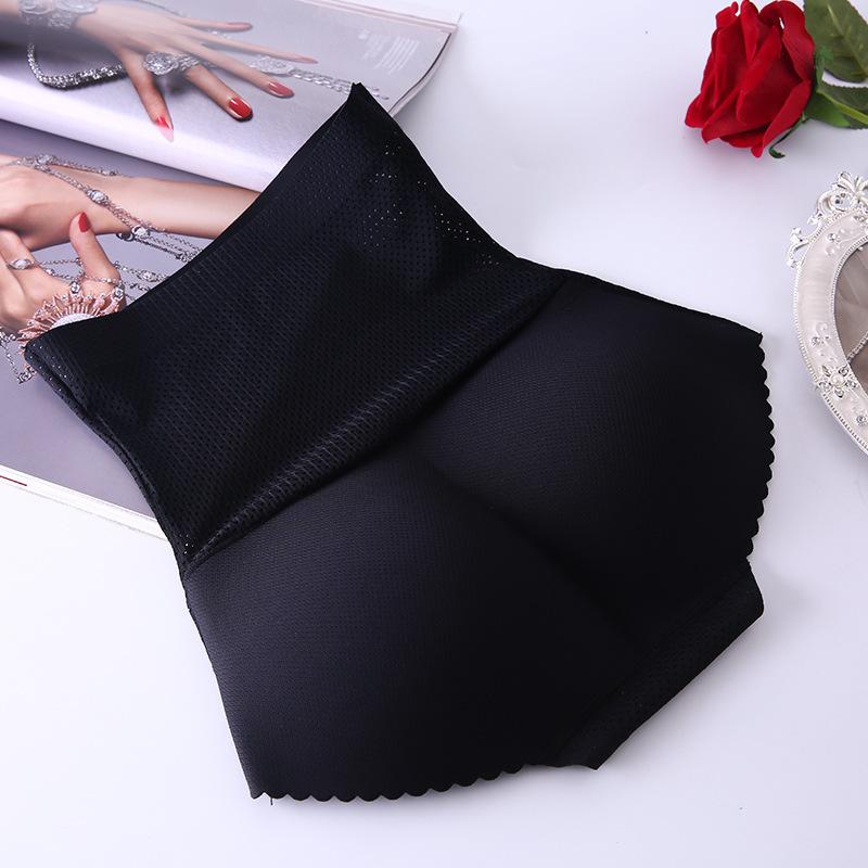 High-Waist Seamless Padded Buttocks Enhancer with Breathable Abdomen Support for Women