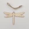Creative Cartoon Wood Slice Pendant with Hemp Rope for DIY Christmas Tree Decoration Crafts