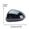 1PC Side Mirror Housing Cover Caps For Vauxhall Opel Corsa D E 2006-2019 Black Rearview Mirror Housing Cover Cap Car Accessories