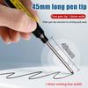 45Mm Deep Hole Marker Pens Long Nib Head Carpenter Pen Black/Blue/Red Ink Waterproof For Measuring Woodworking Hand Tools