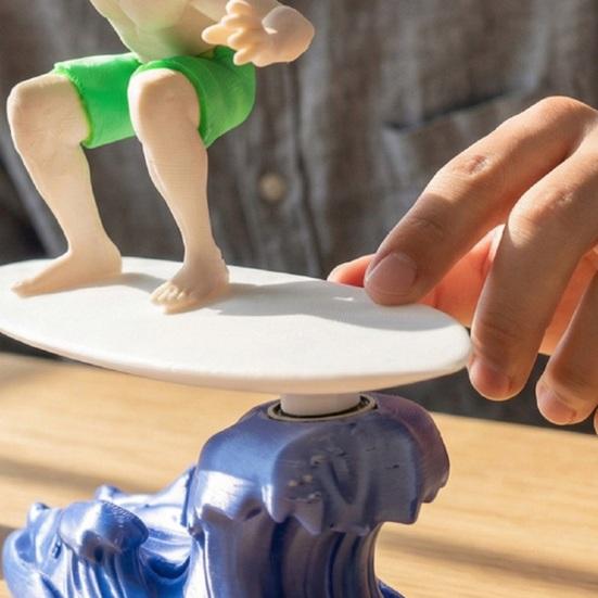 Dashboard Drift Ornament Motion Activated Surfing Muscle Man Car Ornament Fun Dashboard Decoration Auto Interior Accessory Gift for Drivers