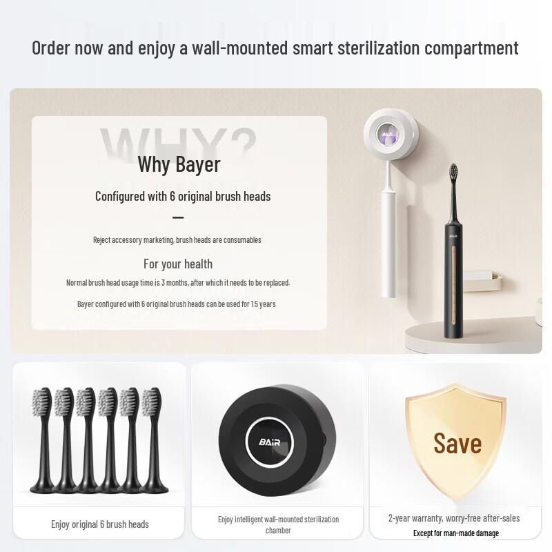 BAIR A9 Pro Smart Sterilizing Electric Toothbrush
