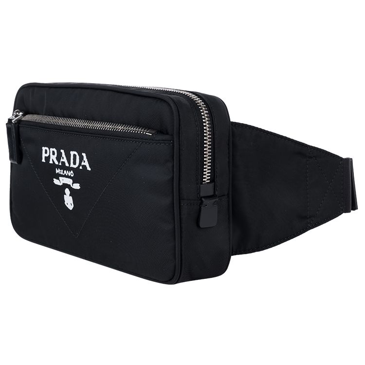 Prada Recycelte Bauchtasche Nylon Unisex Bauchtasche Schwarz 2VL977_2D0P_F0002_V_WTO