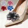 Sew-On DIY Craft Sewing Supplies Rhinestone Flower Patches Sparkling Applique Embellishment