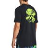 Under Armour T-shirt sportiva girocollo da uomo Johnson Series con stampa Night Letter, top nero 1379751-001