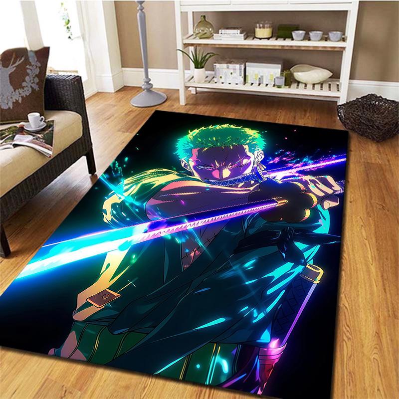 Roronoa Zoro Carpet Rug For Living Room Bedroom Home Sofa Decoration,kids Play Nonslip Floor Mat