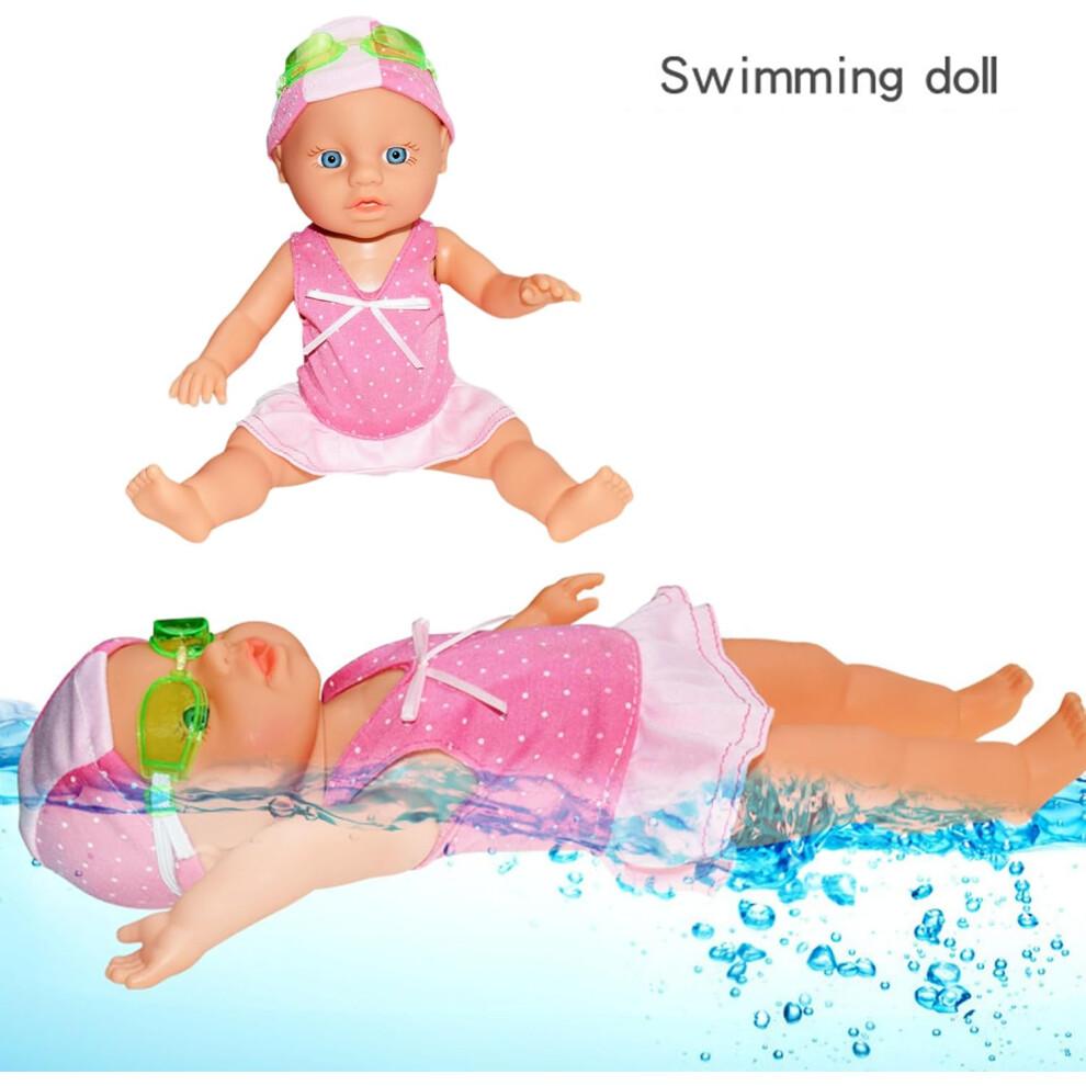Pool Baby Doll Realistic Movable Joint Bath Toy For Preschoolers Removable Interactive Bathtub Toy Learning For Kids