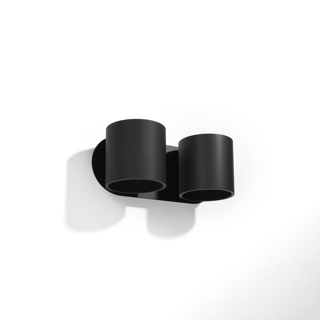 Orbis 2 black wall lamp
