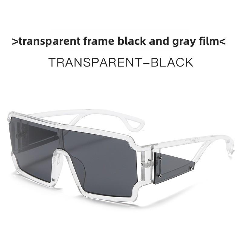 Futuristic Geometric Square Sunglasses With Uv400 Protection For Fashion Streetwear Style 4