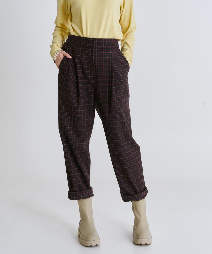 Peulleio Check Pants _ Black