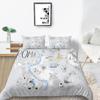 3D Map Printing Duvet Cover Set with Pillowcase Cartoon Home Textiles Bedding Set Children Twin Single Size Bed Sets