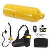 DIDEEP 1L Mini Scuba Diving Tank Pressure Relief Valve Kit with Diving Goggles Strap Bag Refill Adapter