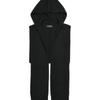 DOYOUKNOWMC 25FW Hooded Neck Warmer and Black Knit Muffler