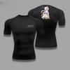 Frieren Graphic Compression Shirts  Men Gym Workout Running Tshirt Summer Athletic Quick Dry Tees Tops Short Sleeve Rash Guard