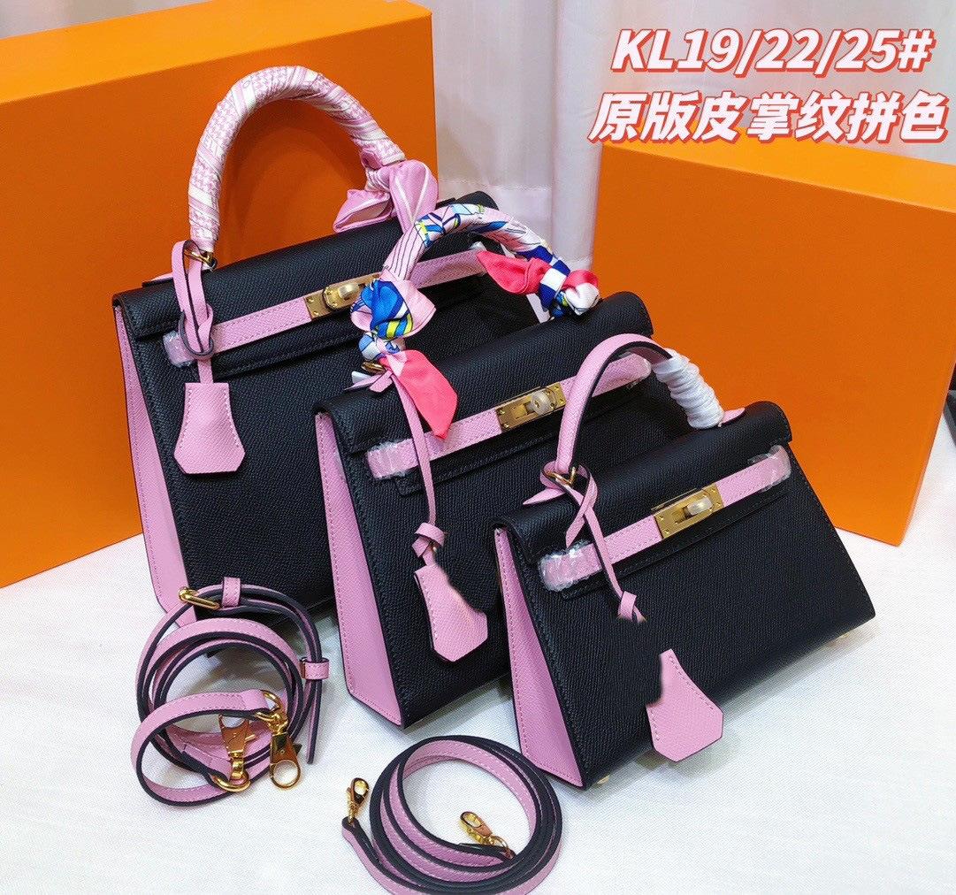 2025 Новый сумка из натуральной коровьей кожи верхнего слоя второго поколения контрастная кожаная женская сумка модная и универсальная сумка через плечо 19x6x12cm