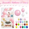 Pacote de 4 Balões de Látex Tamanhos Variados para Decoração de Festa Eventos de Aniversário e Celebrações Material Durável