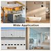Uxcell 200mm Ronde Ventilatierooster Afdekking met Horrengaas en Schroeven, 214 Roestvrij Staal, voor Huisverbouwingen, Wandmontage, Zilver, 2-delige Set