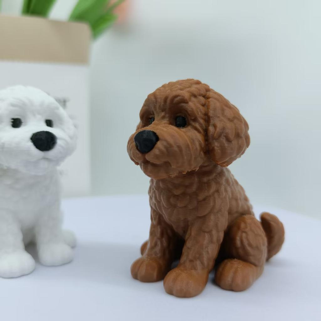 Guibing Dog Puppy Statue Ornament, Mini Puppy Decoration Ornament, Home Decoration Desktop Ornament, Fashion Decoration Statue