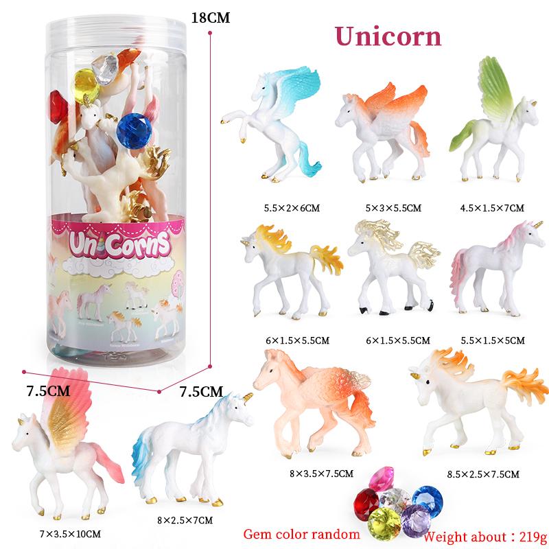 Oenux Miniature Animals Set Wild Sealife Farm Dinosaur Brinquedo Figurine Model Action Figures Zoo Cute Education Kids Toy Gift