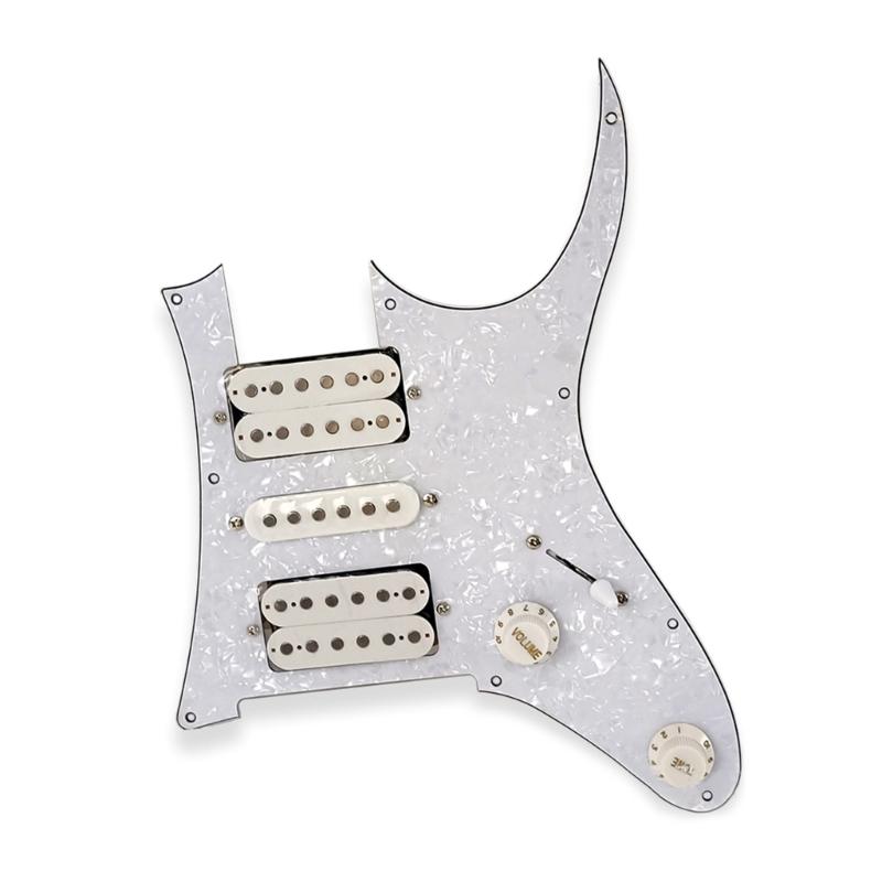 

Electric Guitar Board Pickguard Pickups with HSH Pickup Loaded Prewired for Replacement Parts Guitar Playing Accessories 1 перлинний/білий