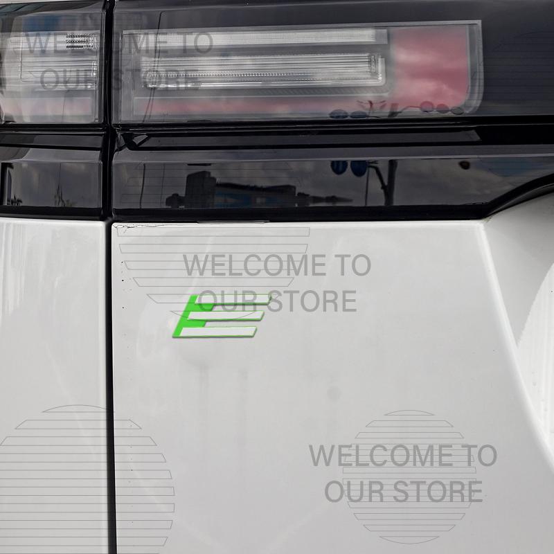 Car Decor Metal E Letter Emblem 3D Sticker Accessories For y333 EV 208 2008 308 5008 3008 iOn Expert Tail Rear Trunk Decals 333y