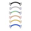 Augenbrauenring Zirkonia Verschleißfester Stahl Körperpiercing Schmuck Barbell für Frauen