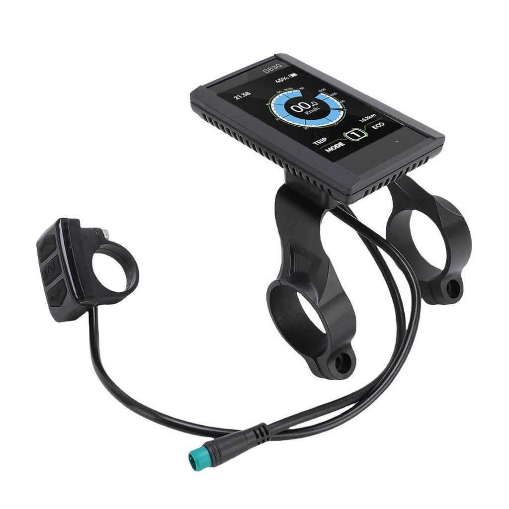 Electric LCD Display Meter LCD S830 Display Screen Control Panel with 5 Core Water Proof Cable for Electric Bike Scooter