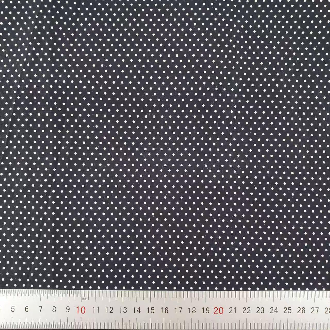 40S Cotton Poplin Printed Fabric - 0.2cm Mini Dot Pattern, In-Stock for Immediate Shipment